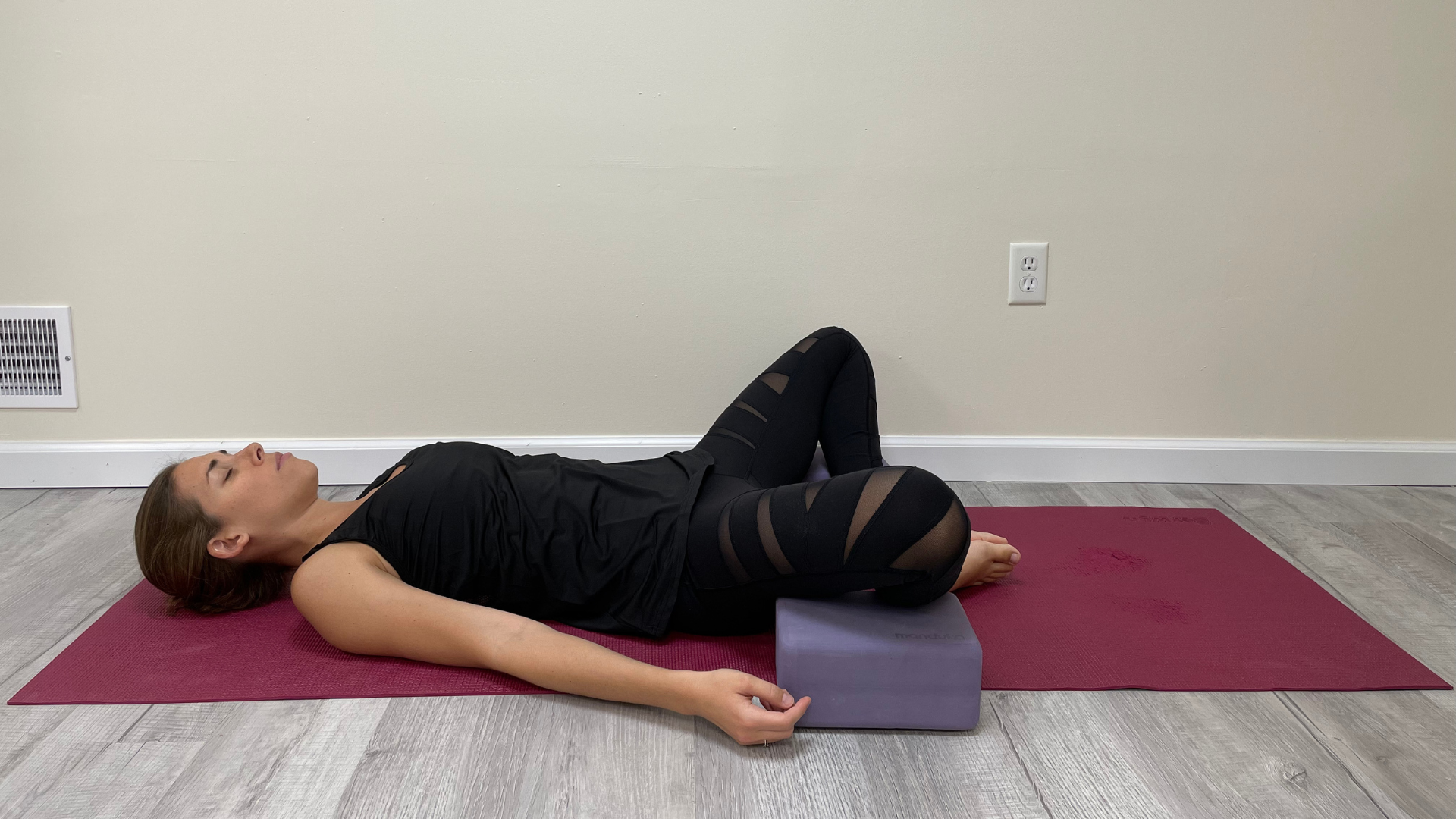 Yin Yoga With Props - Reclined Butterfly (with bolster)